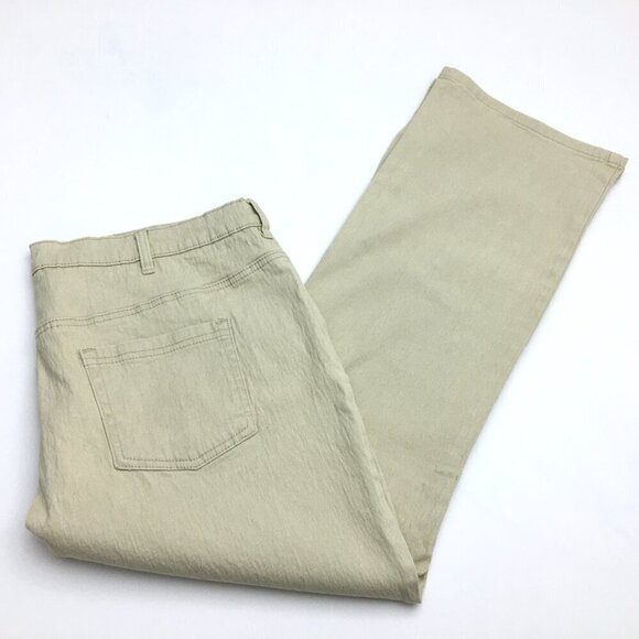 NEW DG2 Diane Gilman Tan Bootcut Jeans Stud Embellishment Stretch size 18WP - Picture 9 of 9